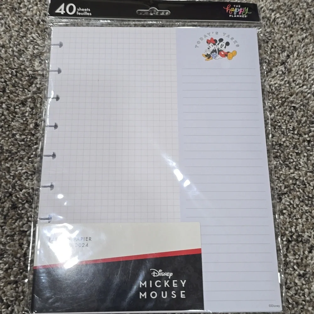 The Happy Planner Disney Mickey Mouse Planner Paper, Accessories & Extension Pck